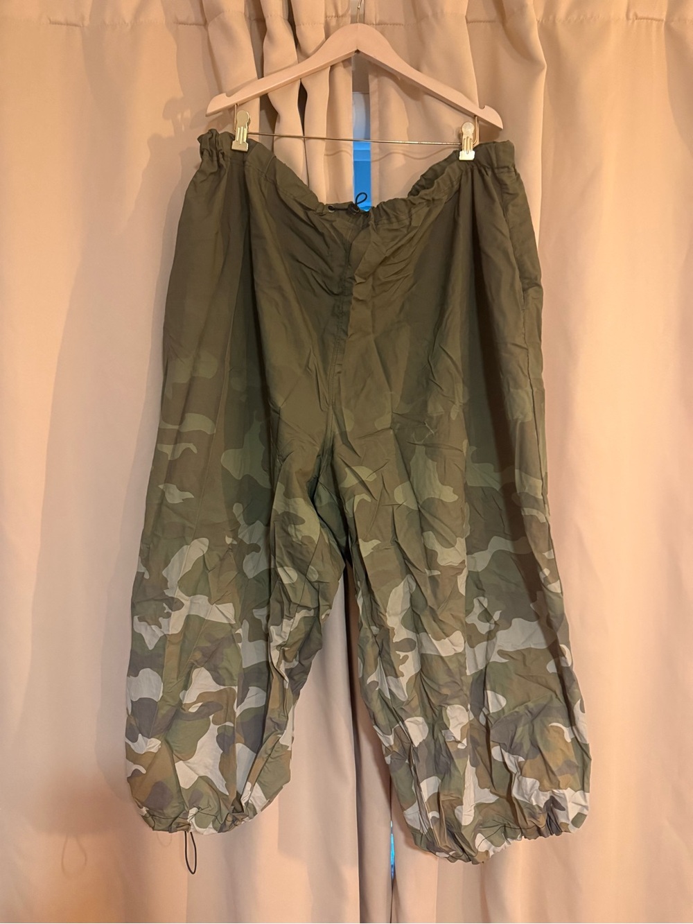 Nasty Gal Olive Camo Wide-Leg Jumpsuit Pants